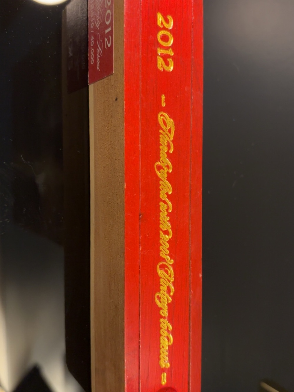Red Wooden Cigar Box - Picture 4 of 6
